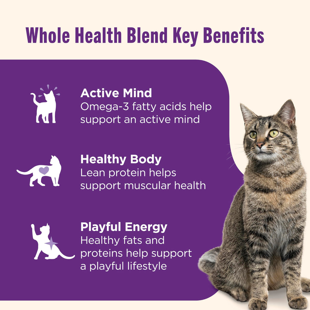 Sans céréales Nutrish, option adaptée pour chats sensibles.