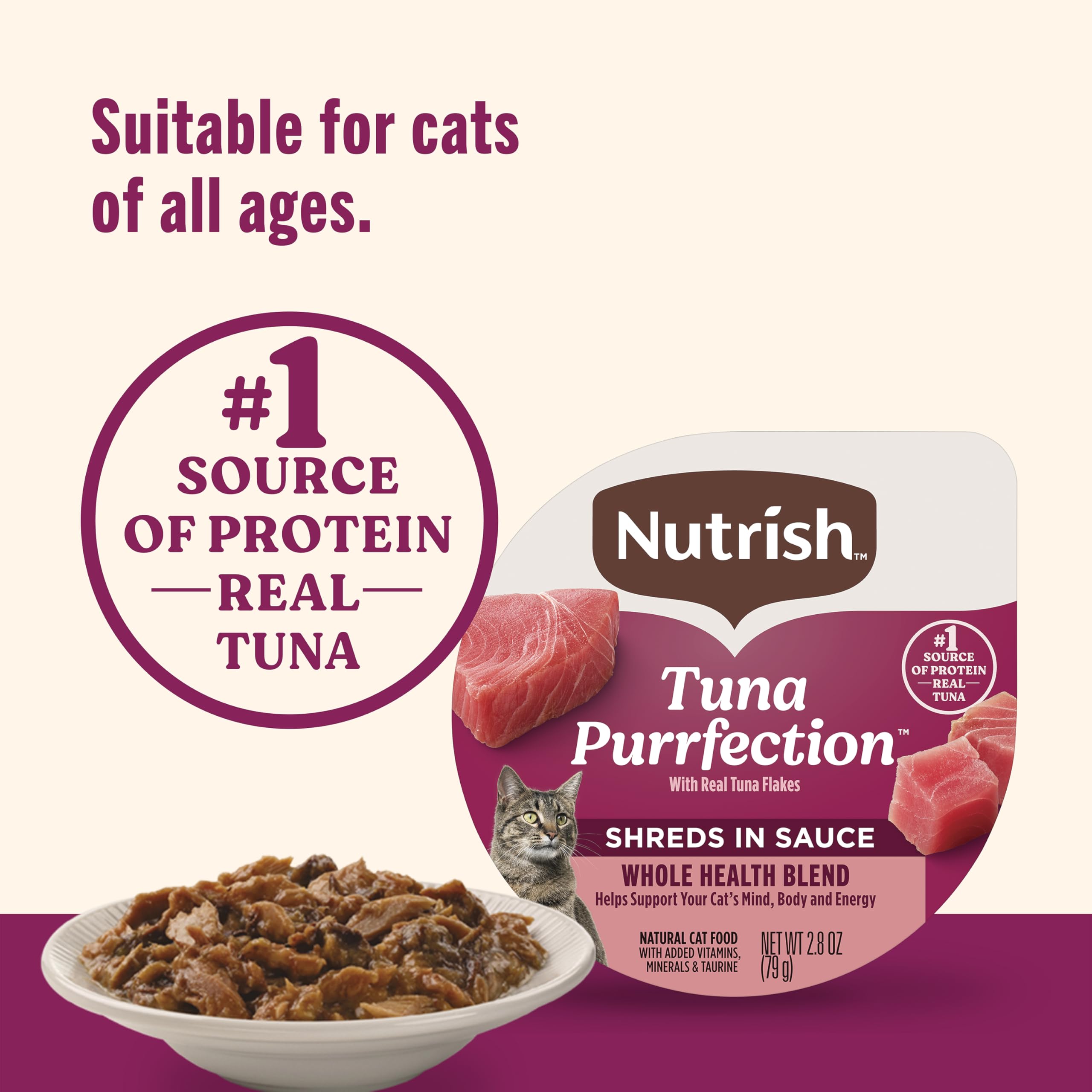 Nutrish omega3 taurine: énergie et vitalité du chat