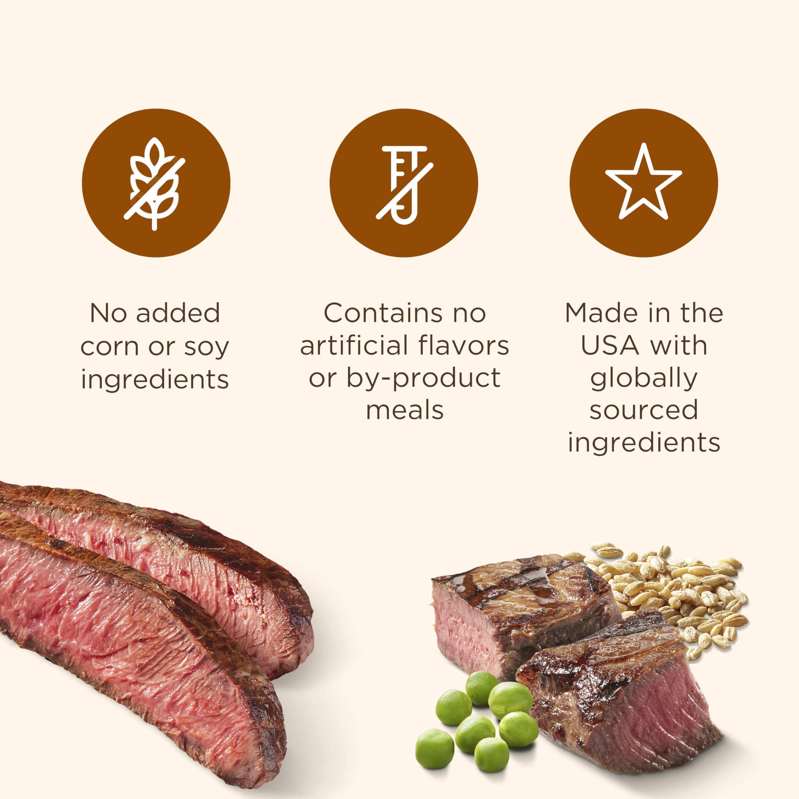 Nutrish os à mâcher Minis goût boeuf réel, saveur naturelle.