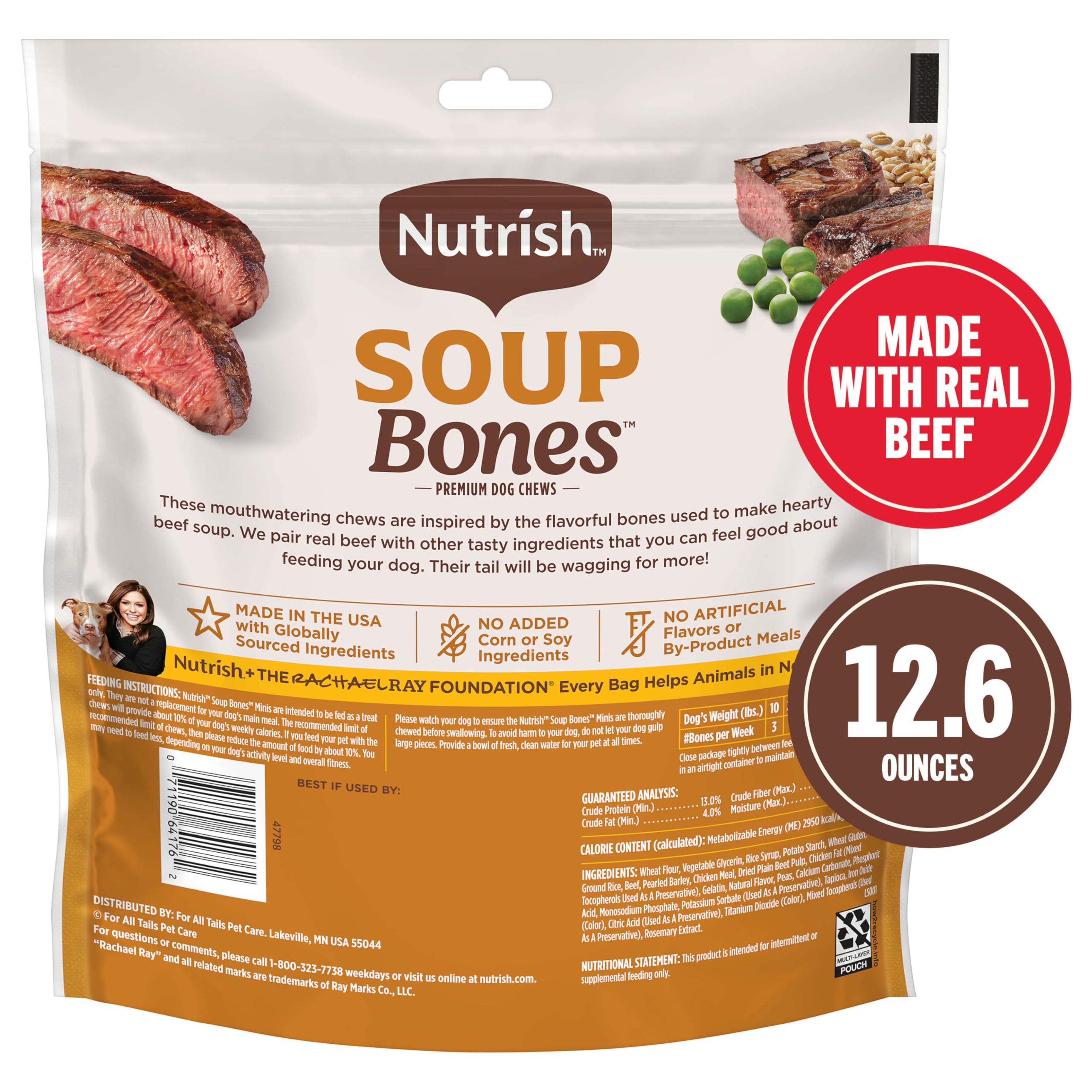 Nutrish os à mâcher Minis, parfait pour petites races.