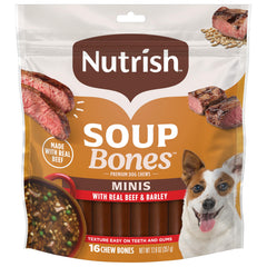 Nutrish os à mâcher Minis, emballage zippé pour conserver la fraîcheur.