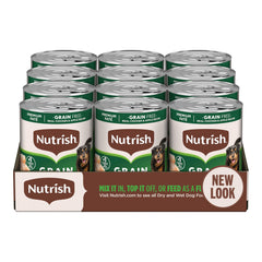 Nutrish Pâté poulet-pomme, boîte de 13 oz, texture riche et appétissante pour repas quotidiens.