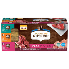 Nutrish Peak Protéine paquet de 9 tasses, repas humide pour chien riche en protéines