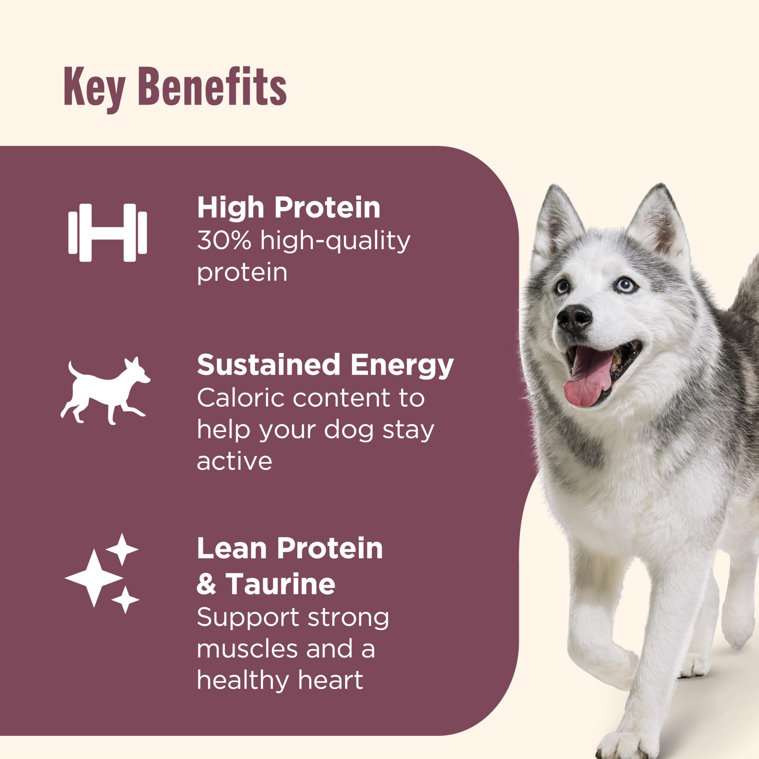 Nutrish Peak sans farine de sous-produits volaille.