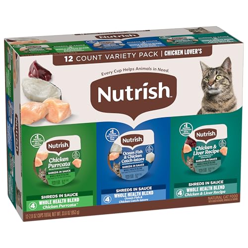 Nutrish poulet et foie, morceaux savoureux pour énergie durable.