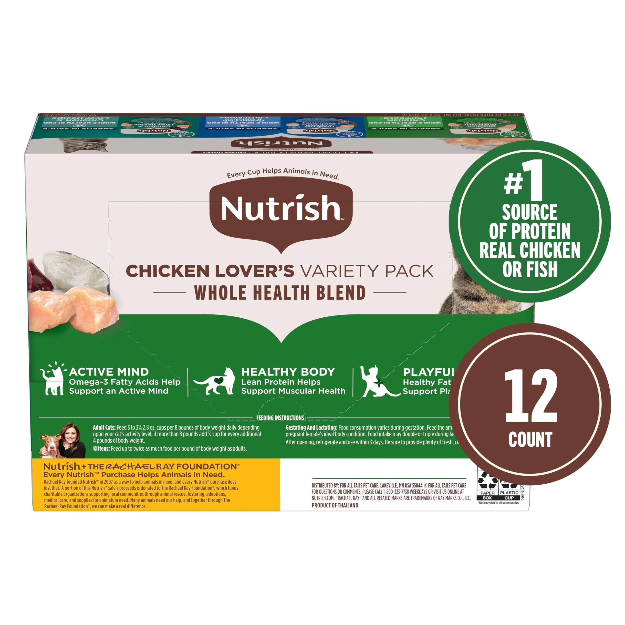 Nutrish vitamines minéraux Taurine, formule complète pour nutrition équilibrée.