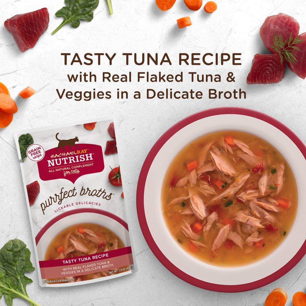 Nutrish Purrfect Broths, bouillon chat thon, idéal comme complément de repas