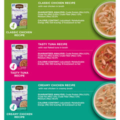 Nutrish Purrfect Broths poulet bisque crémeuse, texture onctueuse comme complément.