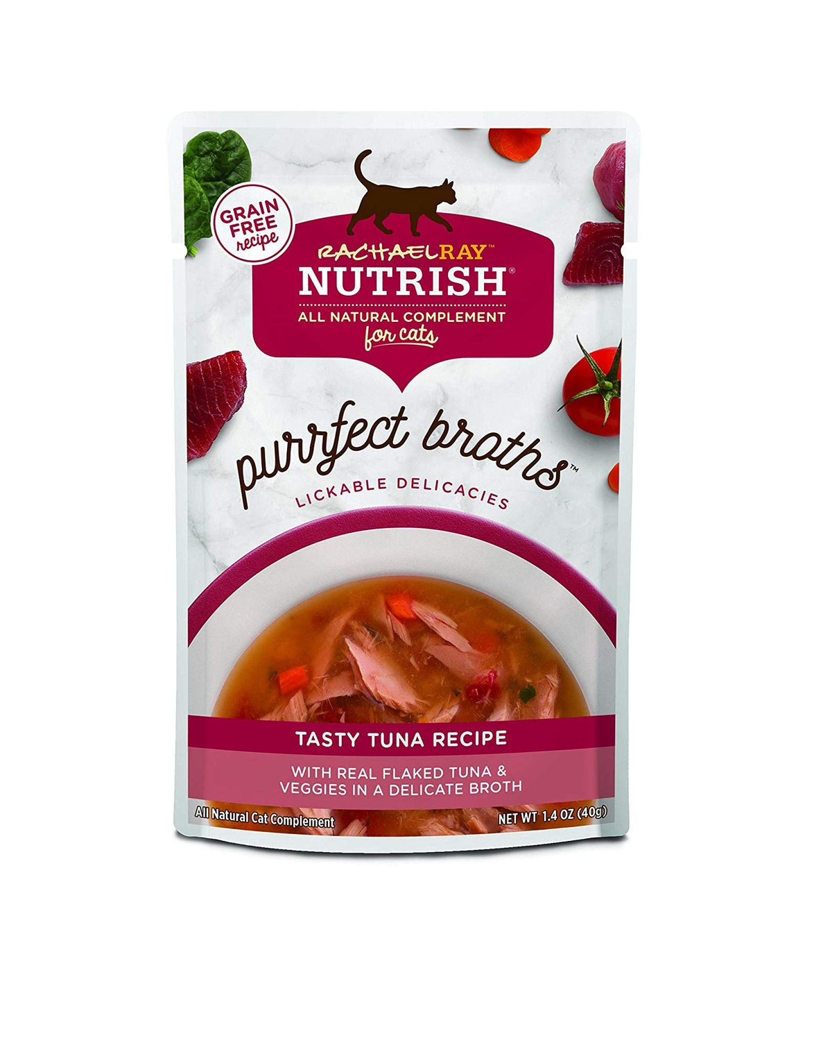 Nutrish Purrfect Broths, sachet thon legumes, hydrate et réveille l appétit du chat