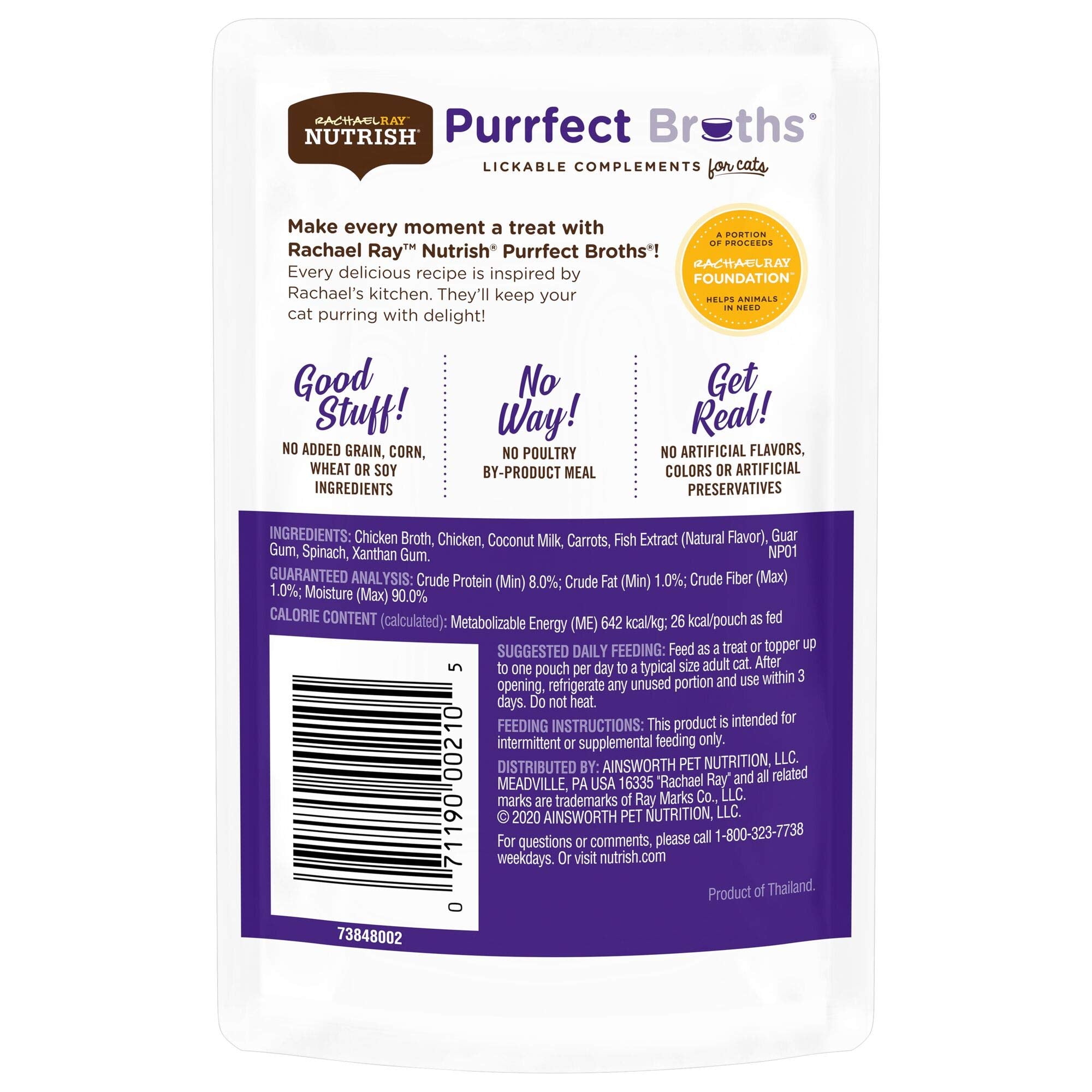 Nutrish Purrfect Broths sans céréales, complément idéal au repas