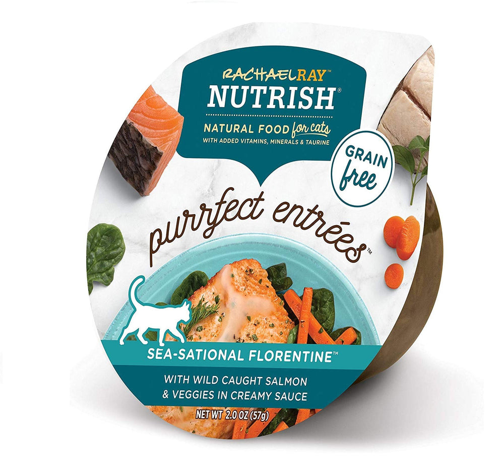 Nutrish Purrfect Entrees saumon sauvage dans bol, repas humide naturel.