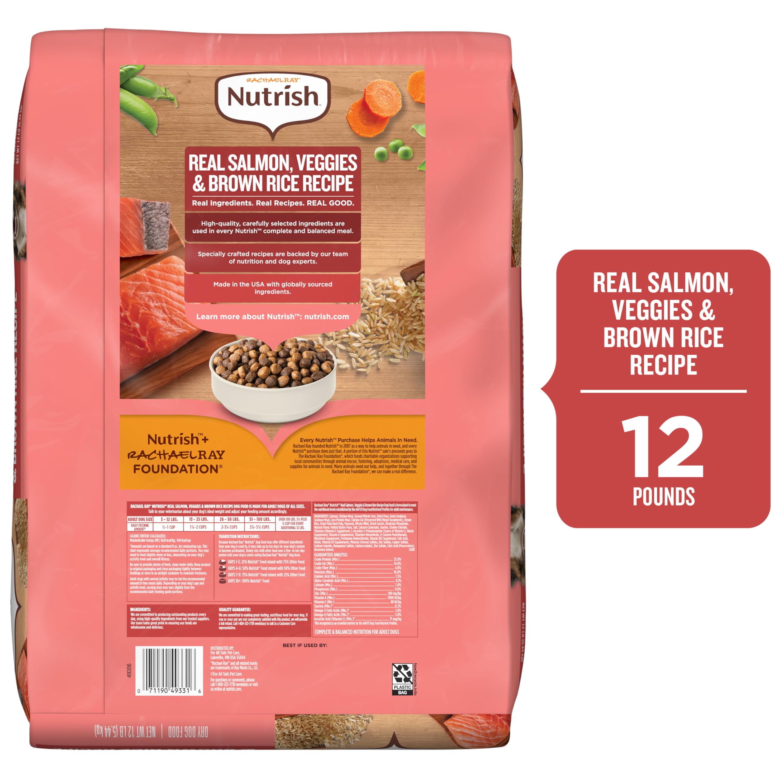 Nutrish Rachael Ray – formule-seche, alimentation complète pour chiens adultes.