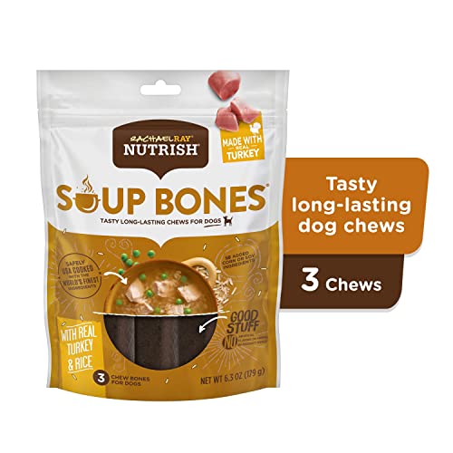 Nutrish Rachael Ray Os de soupe dinde riz – récompense idéale pour chien adulte