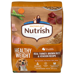 Nutrish Rachael Ray – sac dinde réelle avec riz brun et venaison, repas savoureux pour chien adulte