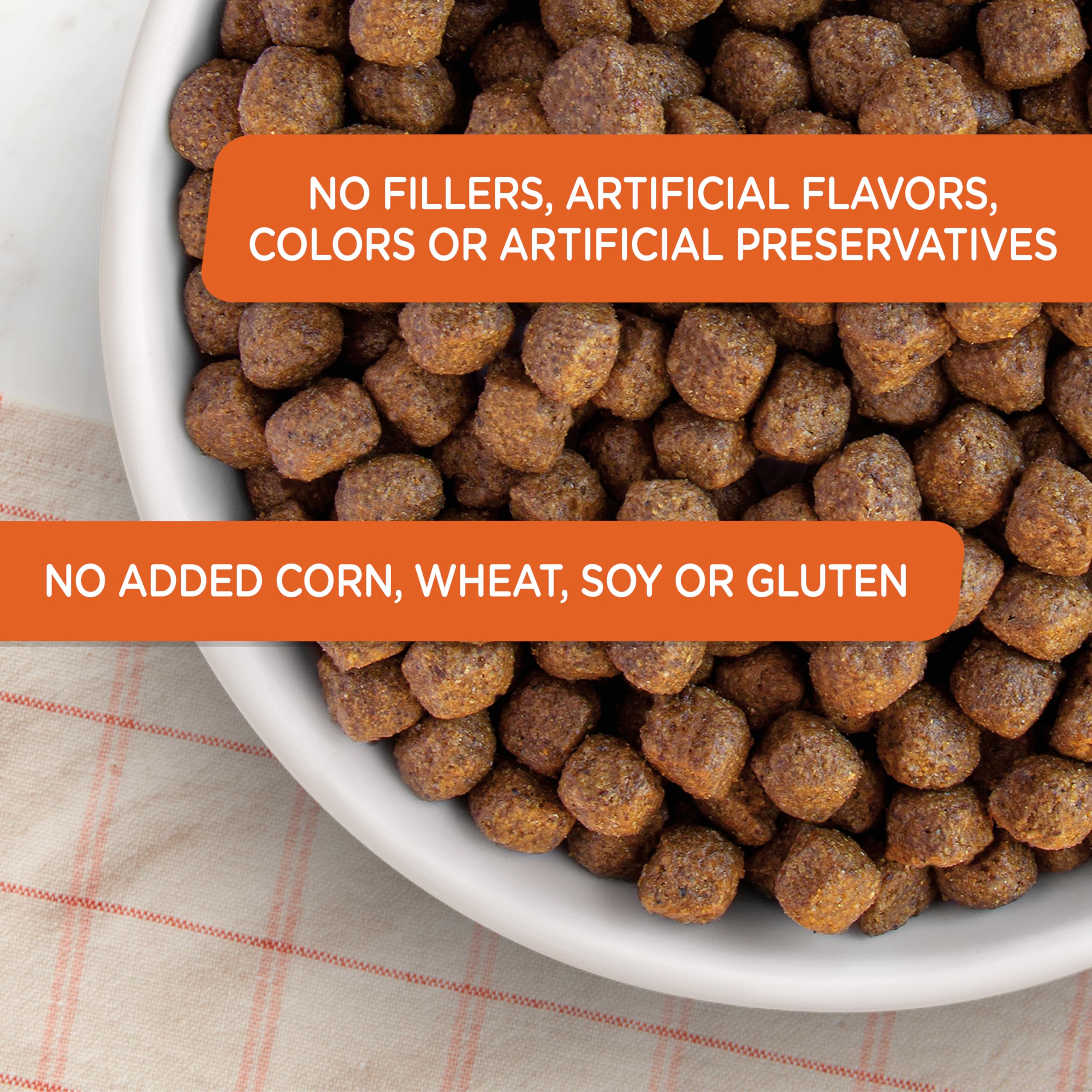 Nutrish sans arômes ni colorants artificiels, goût naturel.