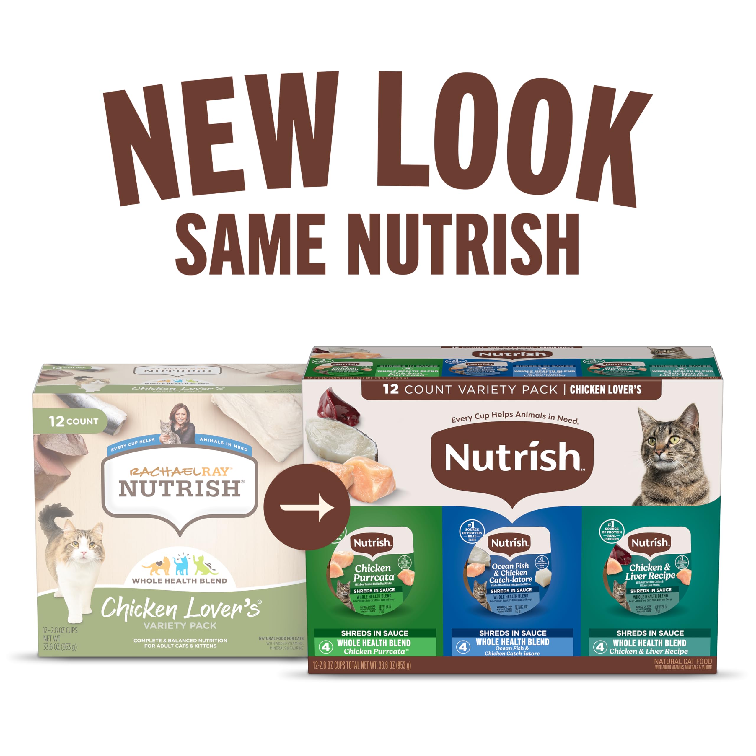 Nutrish sans céréales chat, choix sain sans céréales et douceur.