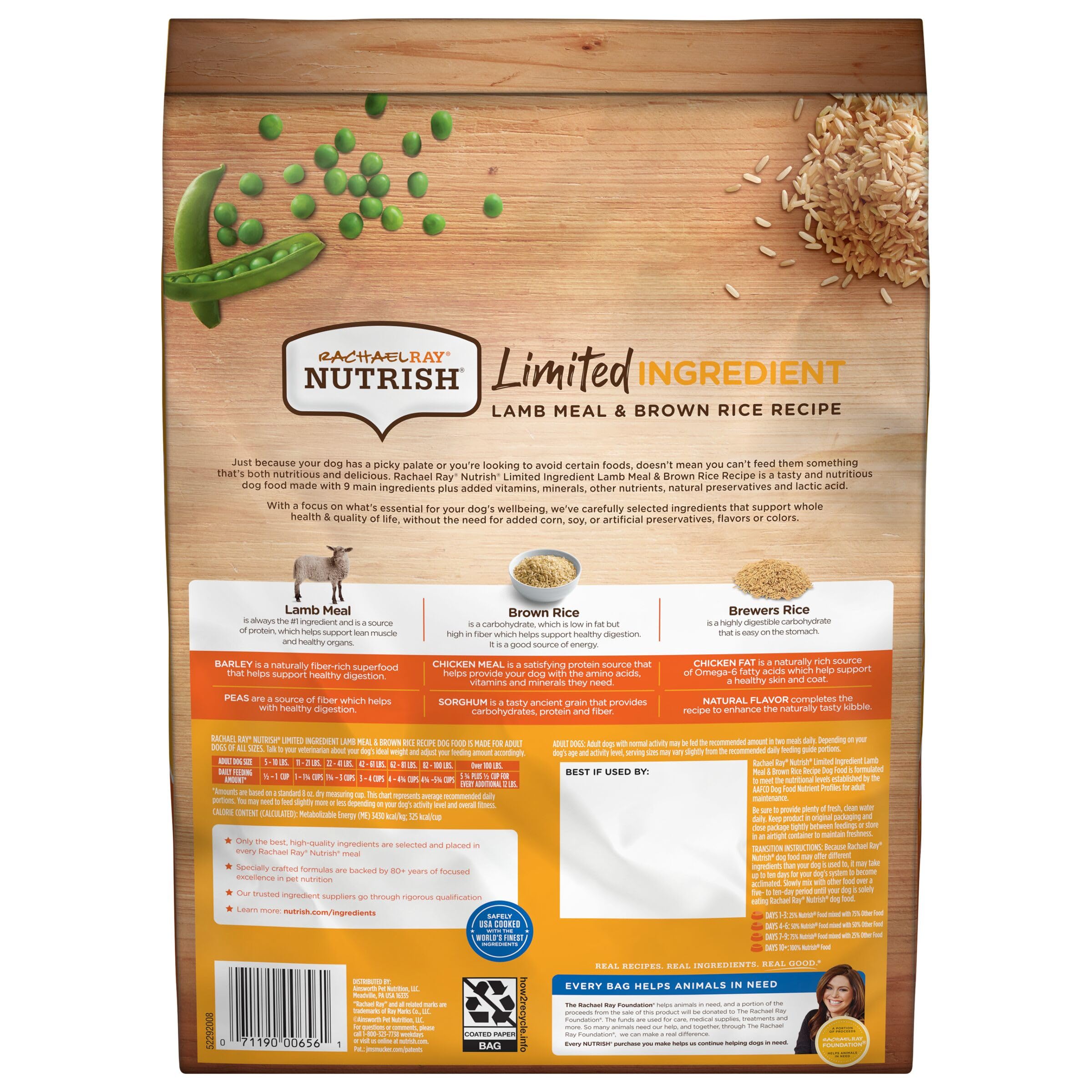 Nutrish sans maïs, blé ni soja, recette plus claire.