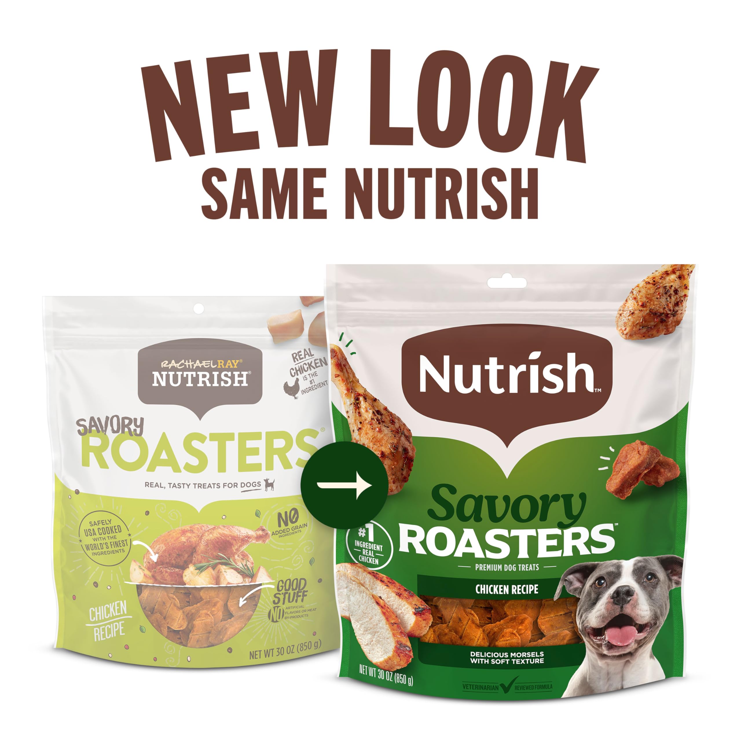 Nutrish Savory Roasters - sachets 5 oz: format pratique pour entraînement.