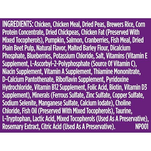 Nutrish Senior Healthy Aging emballage clair sans artificiels ou additifs.