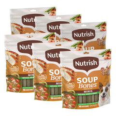 Nutrish Soup Bones Minis emballage refermable pour conserver les bouchées fraîches