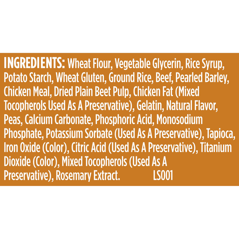 Nutrish Soup Bones Minis friandises pour chien avec goût savoureux et réconfortant.