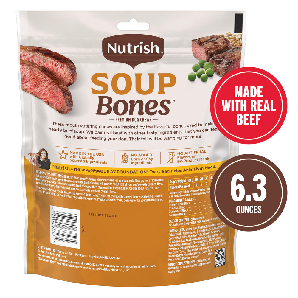 Nutrish Soup Bones Minis texture douce adaptée aux mâchouillements.