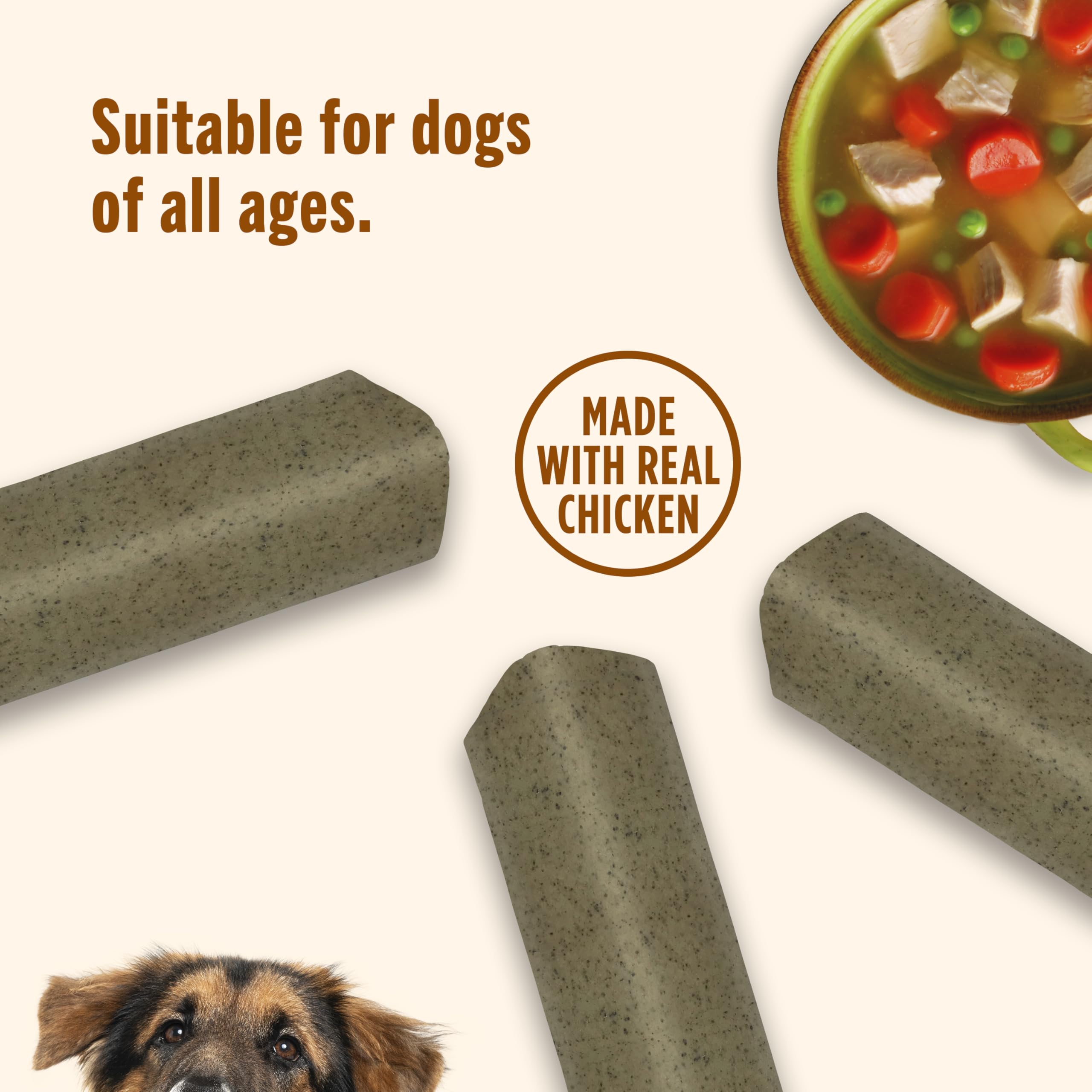 Nutrish Soup Bones sans additifs artificiels ni sous-produits.