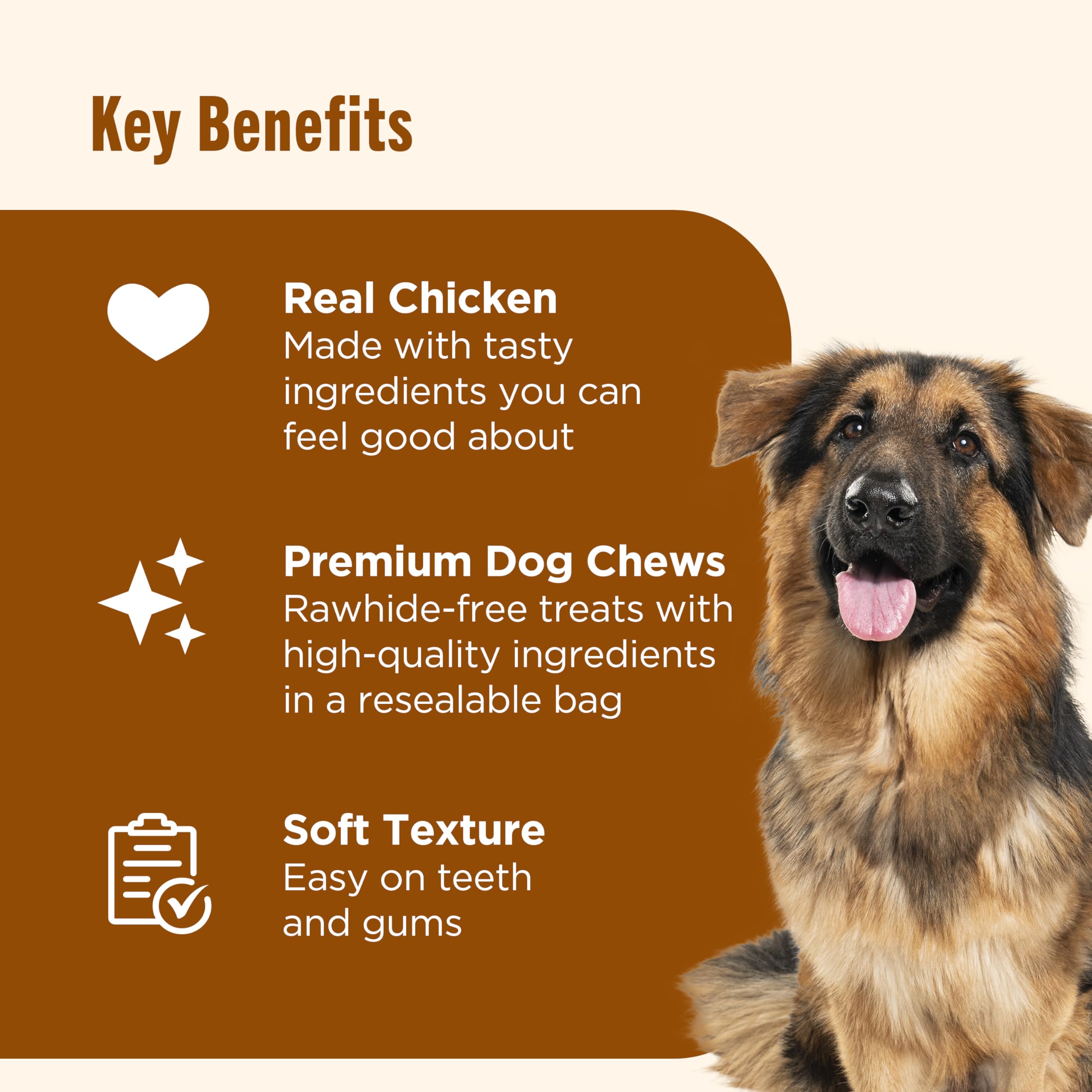 Nutrish Soup Bones texture douce ménage dents et gencives.