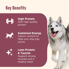 Nutrish taurine ajoutée pour soutenir le cœur et les muscles.