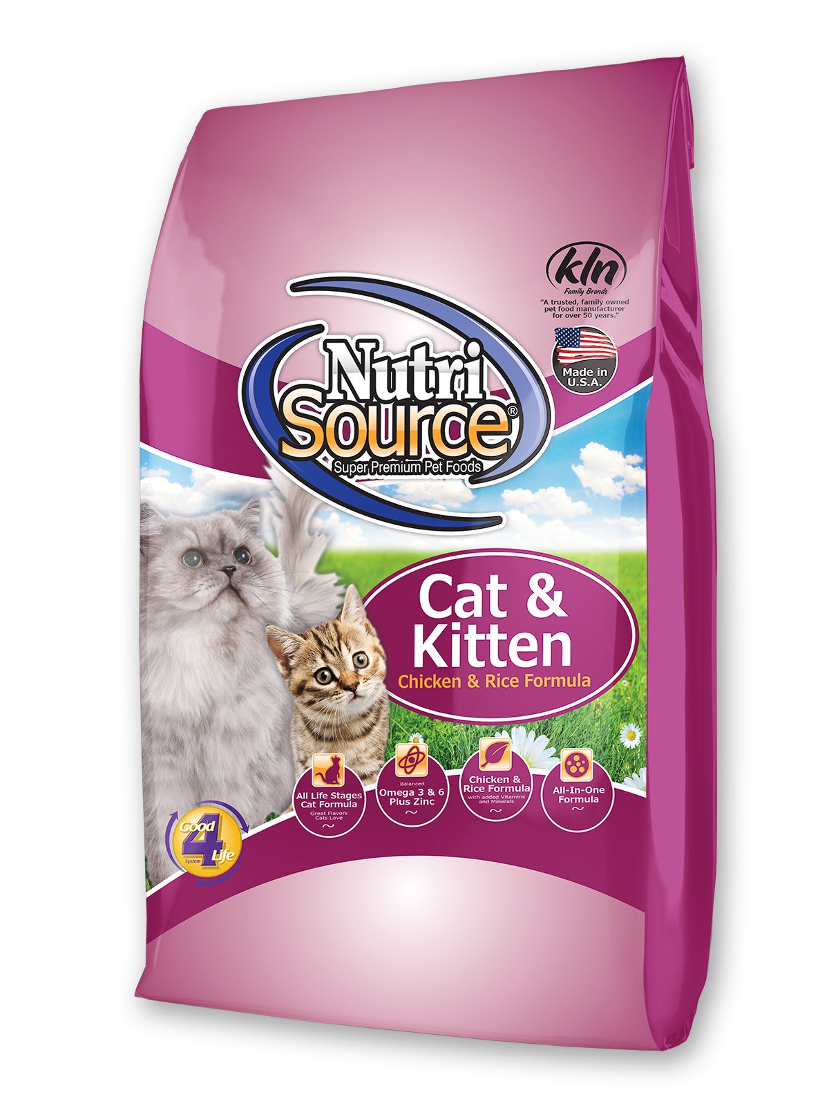 NutriSource Chat Poulet et Riz, sac 1,5 lb, nourriture sèche nutritive pour chats