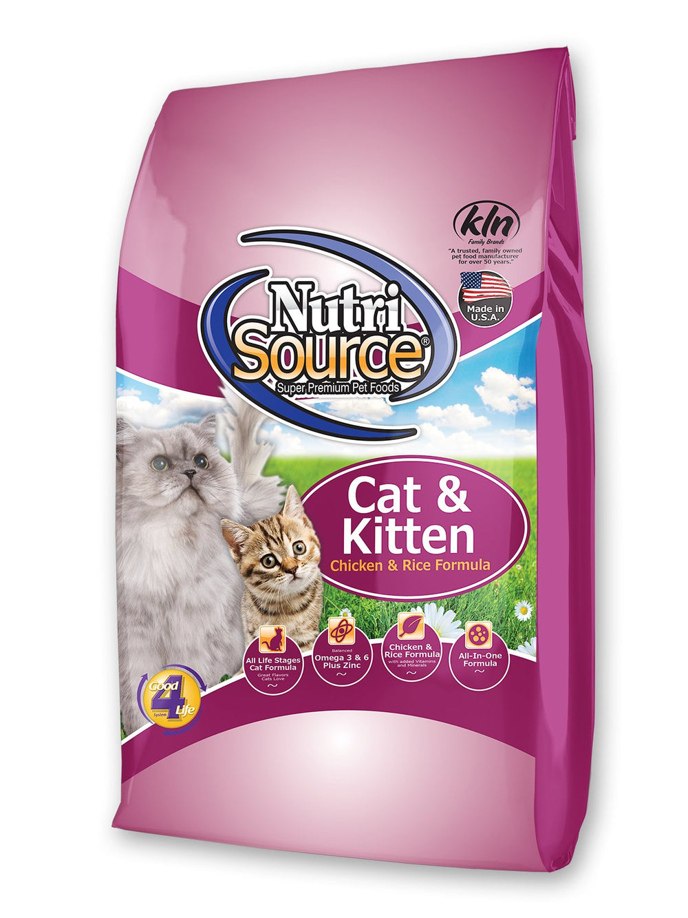 NutriSource Chat Poulet et Riz, sac 1,5 lb, nourriture sèche nutritive pour chats