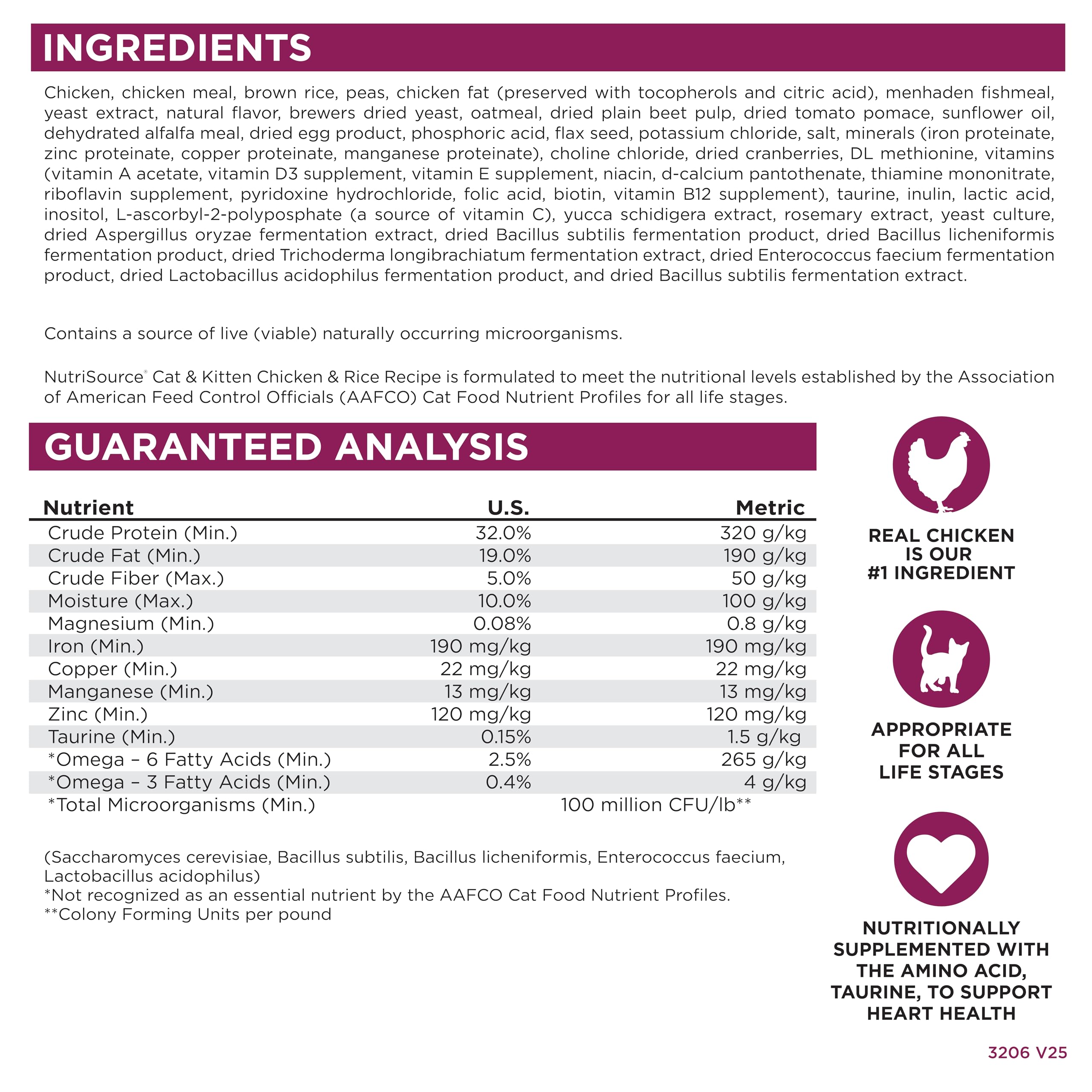Emballage NutriSource robuste, conservation et fraîcheur optimisées.
