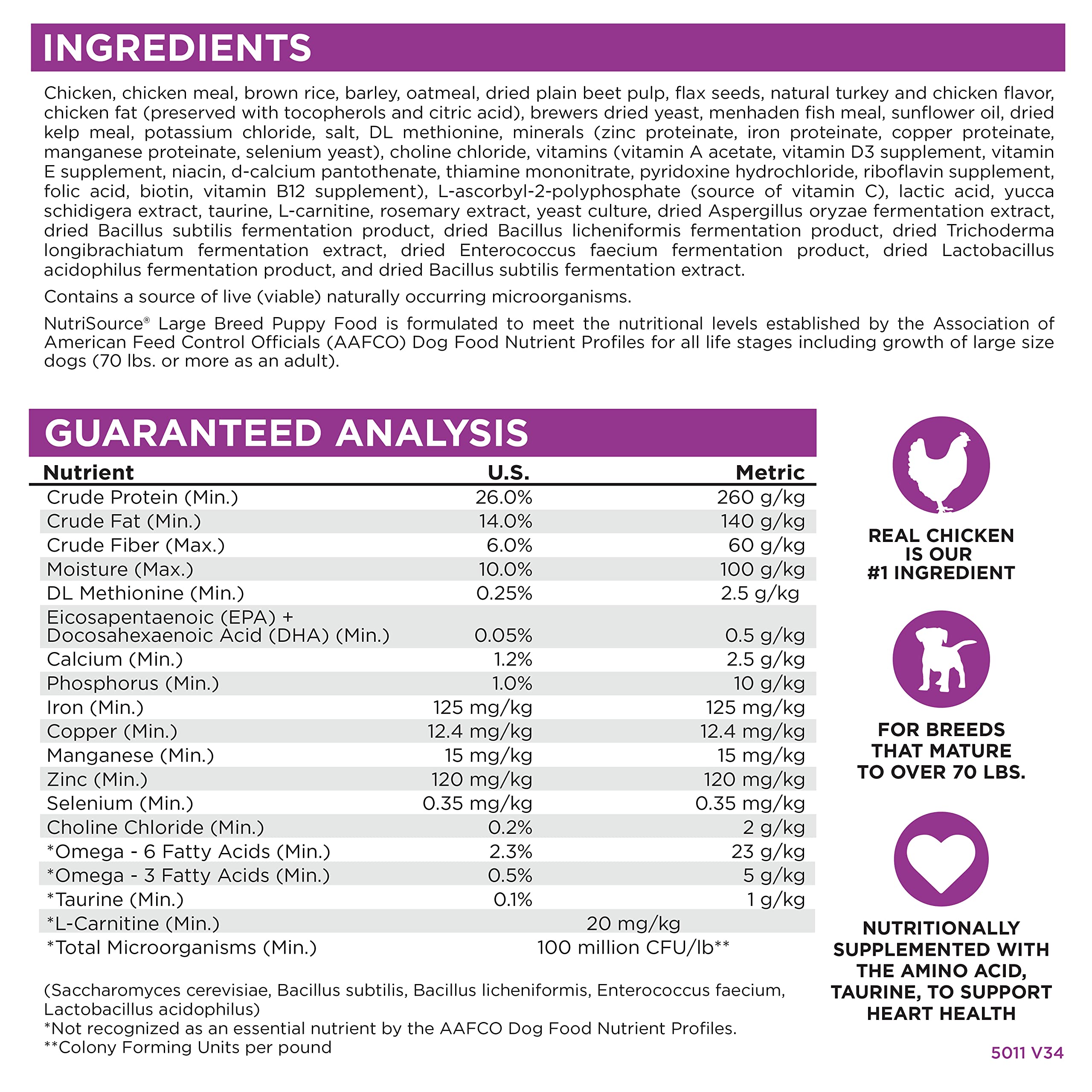 Présentoir NutriSource avec sac poulet riz, visibilité en magasin.