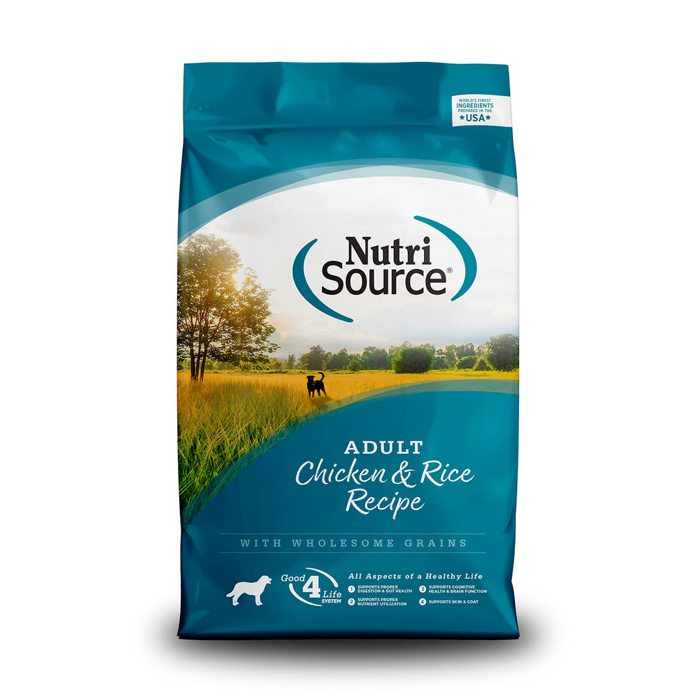 NutriSource sac croquettes poulet et riz 12 lb, format pratique