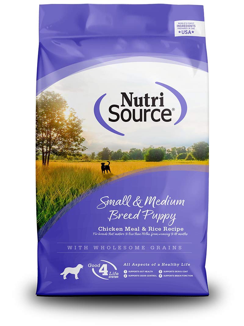 NutriSource Tuffy's chiot poulet et riz, croquettes faciles à mâcher.