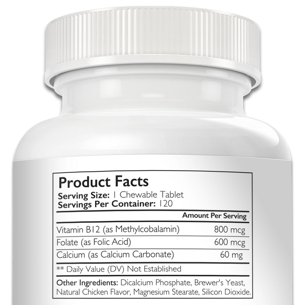 Nutrition Strength calcium et B12 pour chien, soutien des os et du cerveau.