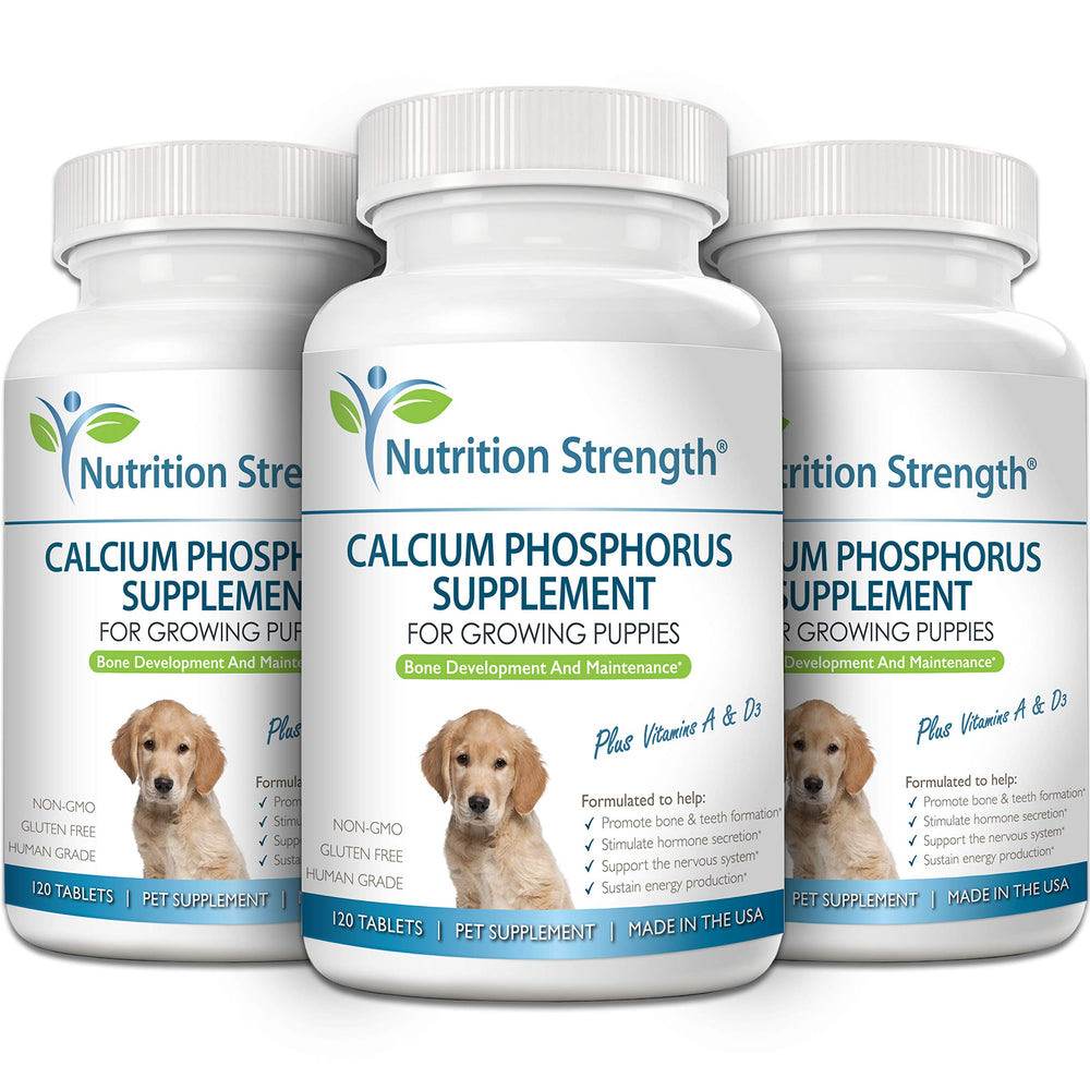 Nutrition Strength Calcium et Phosphore: tablettes-avec-nourriture faciles à ajouter au repas