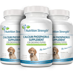 Nutrition Strength Calcium et Phosphore: tablettes-avec-nourriture faciles à ajouter au repas