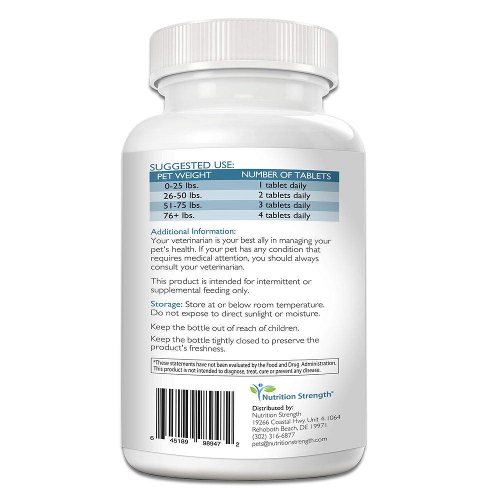 Nutrition Strength Calcium et Phosphore: tablettes-chiot-croissance favorisant une croissance saine