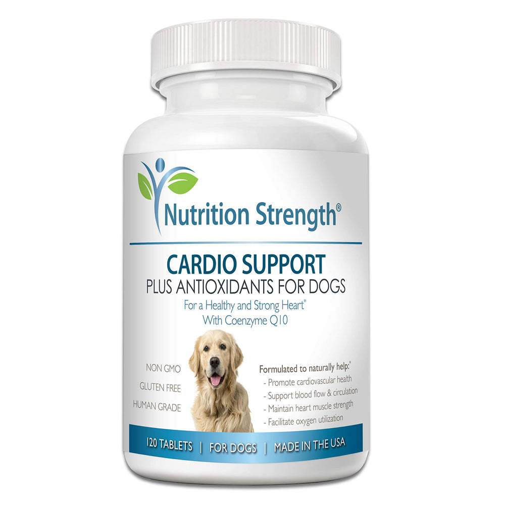 Nutrition Strength Cardio Support pour chien — boîte visible et soutien potentiel du cœur.