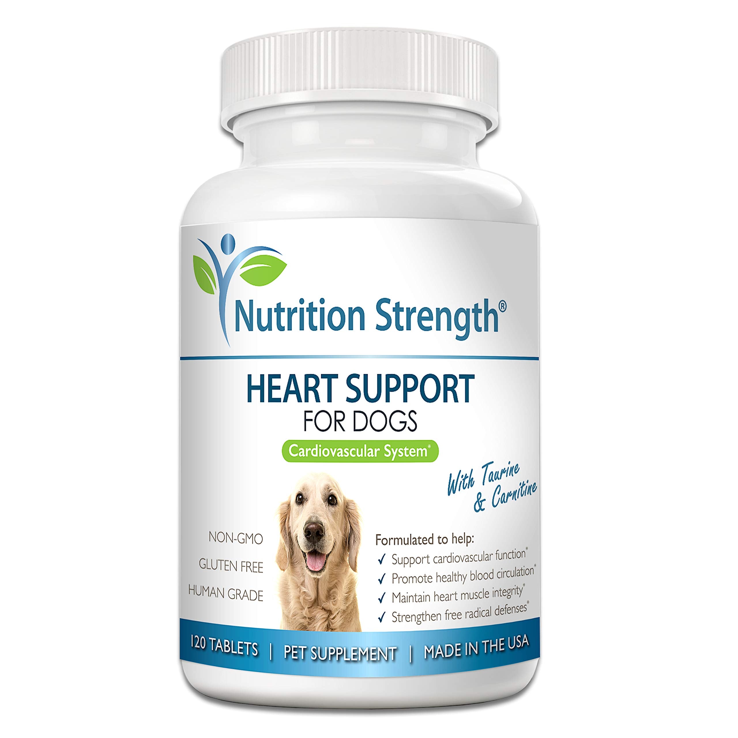Nutrition Strength Coeur Chien emballage: complément premium pour le bien-être.
