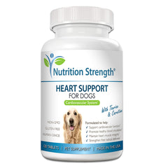 Nutrition Strength Coeur Chien emballage: complément premium pour le bien-être.
