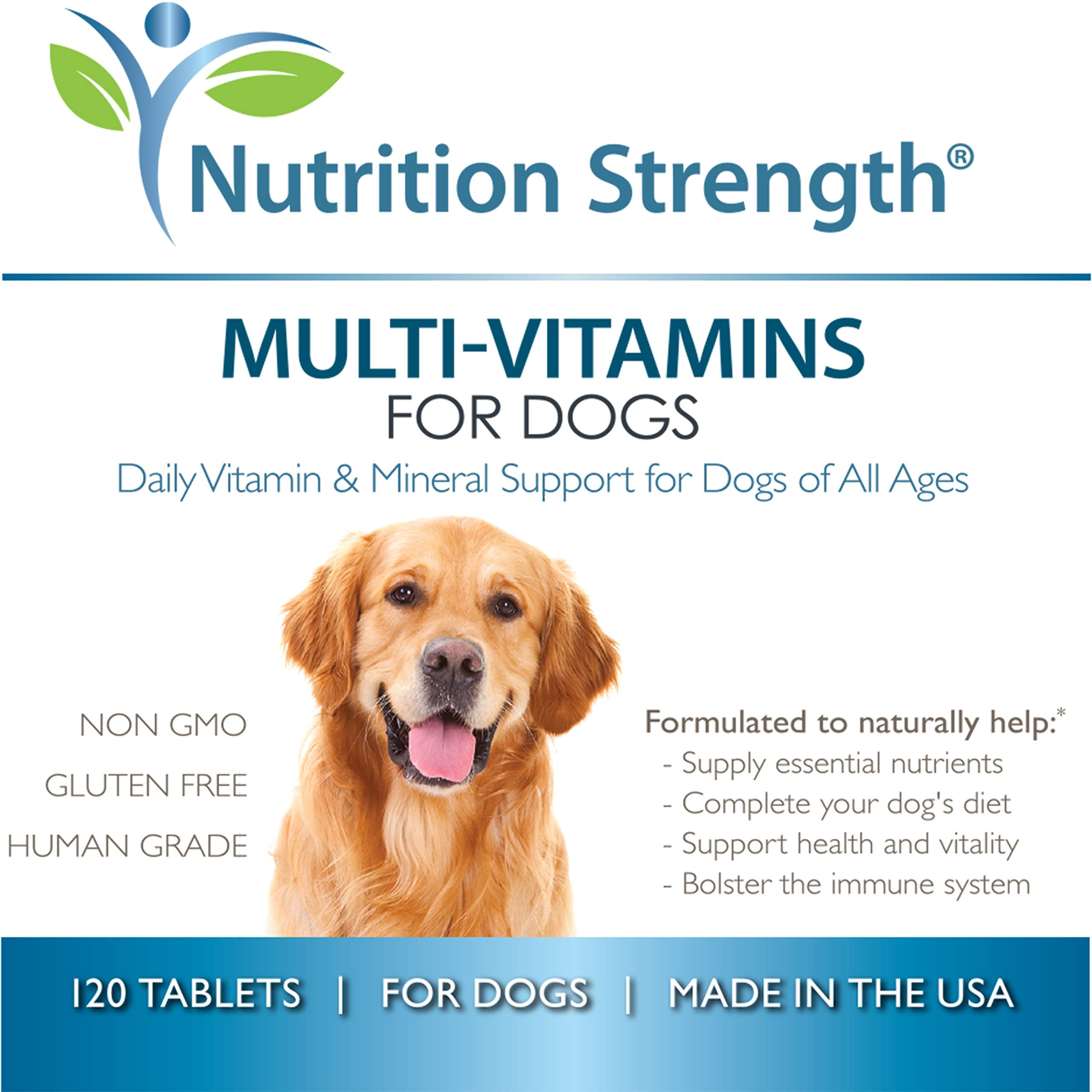 Nutrition Strength – Produit fabriqué aux États-Unis, normes rigoureuses pour la sécurité canine.