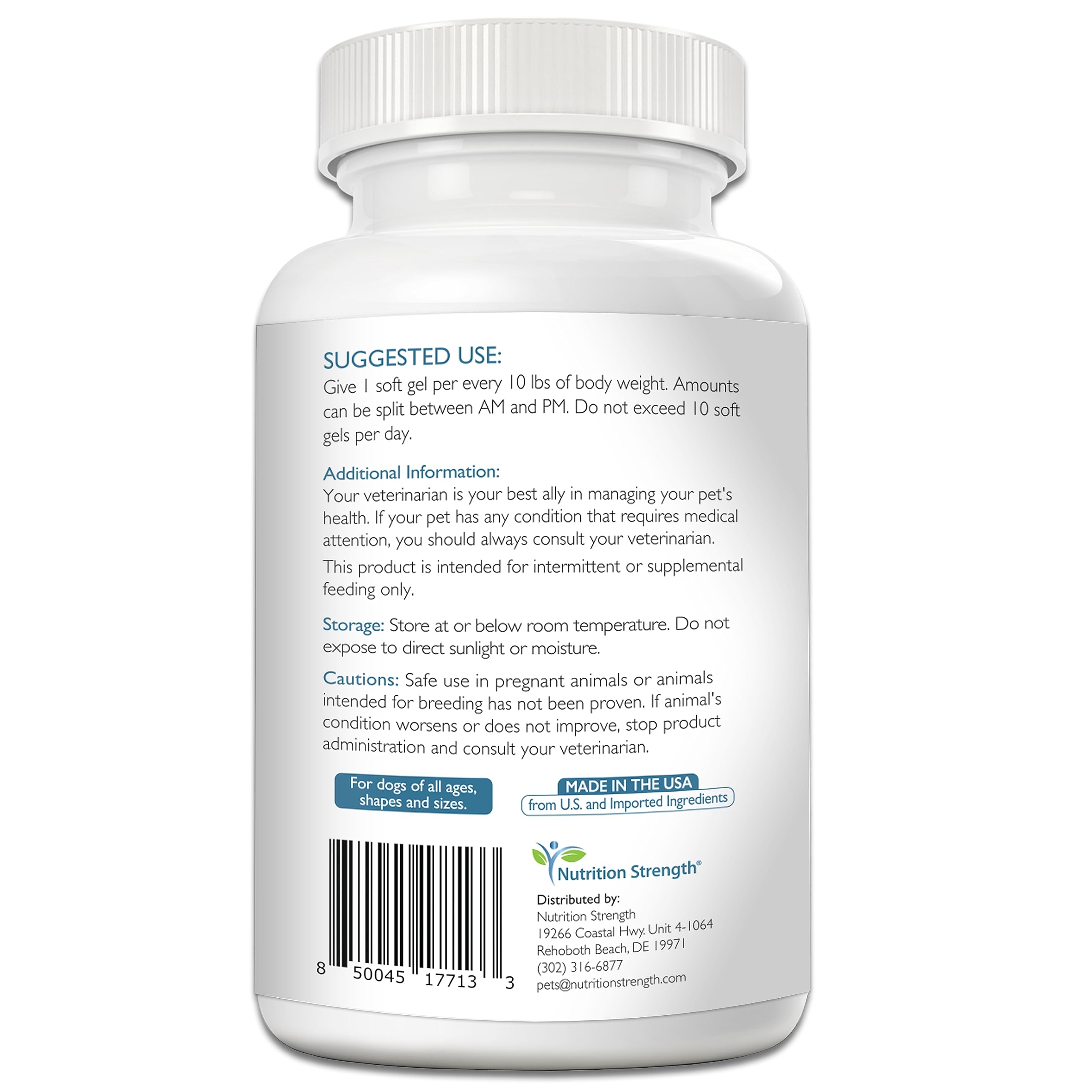 Nutrition Strength MCT – soutien immunitaire potentiel pour chien.