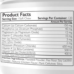 Nutrition Strength – ingrédients clés calcium phosphore zinc