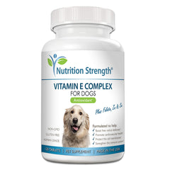 Nutrition Strength Vitamine E pour chiens – bouteille pratique pour administration facile du complément