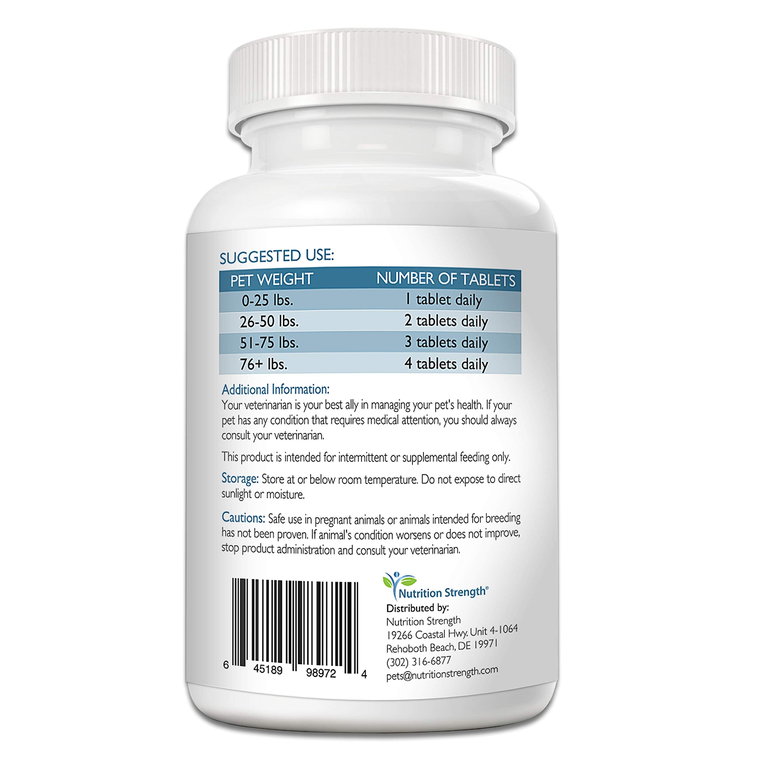 Nutrition Strength Vitamine E pour chiens – comprimés à mâcher faciles à intégrer dans l'alimentation