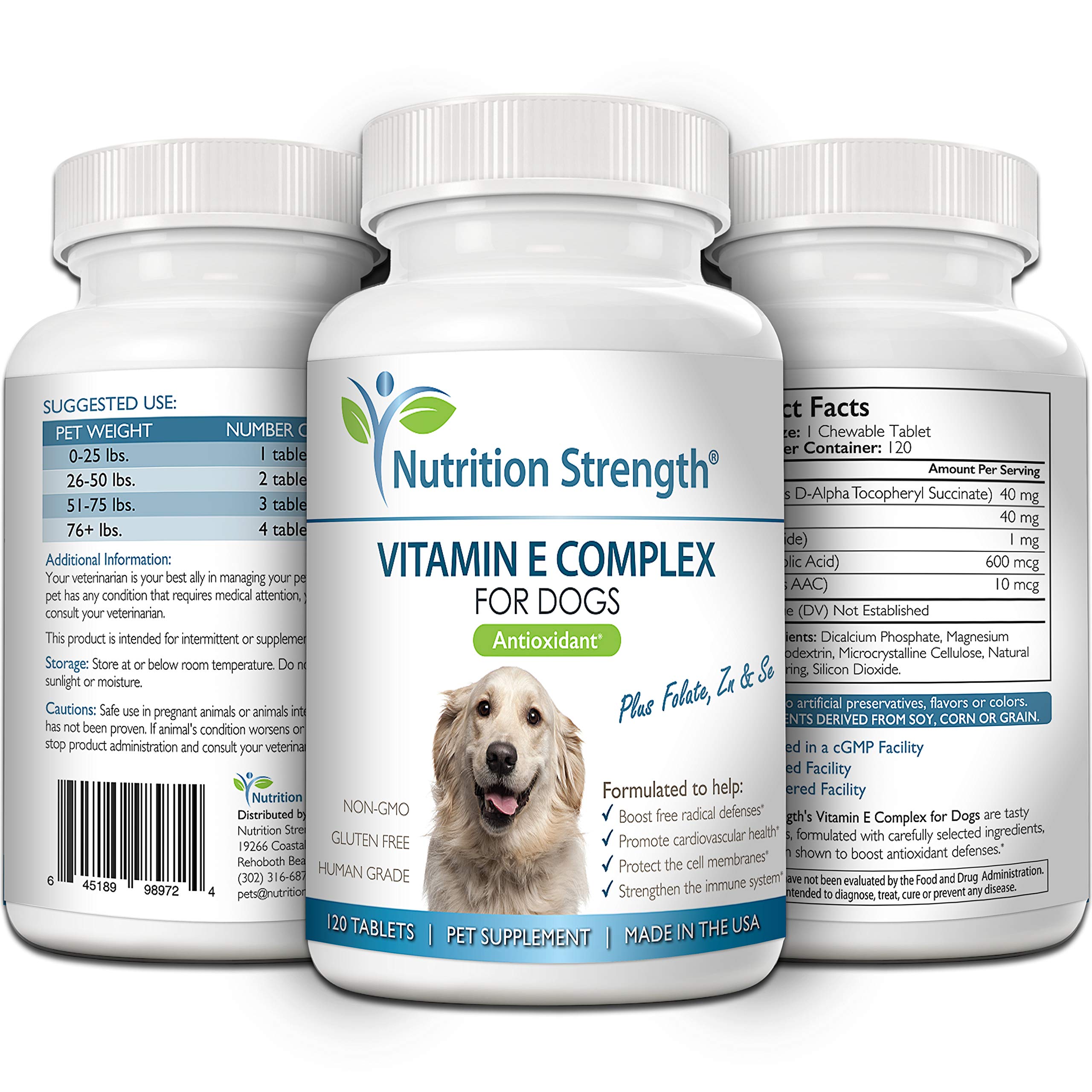 Nutrition Strength Vitamine E pour chiens – à mélanger facilement dans l'alimentation quotidienne