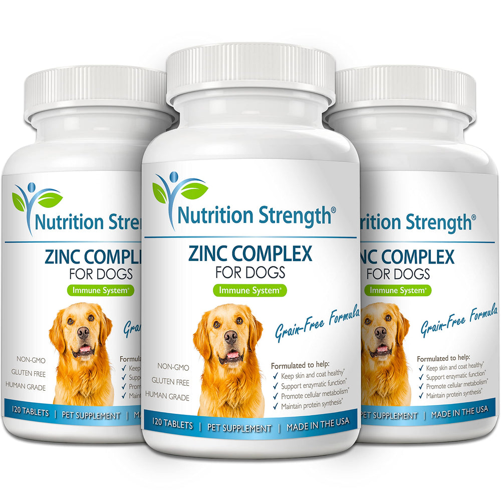 Nutrition Strength Zinc avec biotine et sélénium pour pelage éclatant.