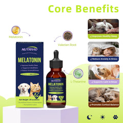 Pipette-dose Nutrivio Mélatonine, dosage précis pour chaque animal.
